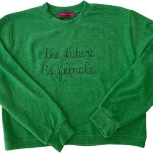 Green Sweatshirt with embroidery